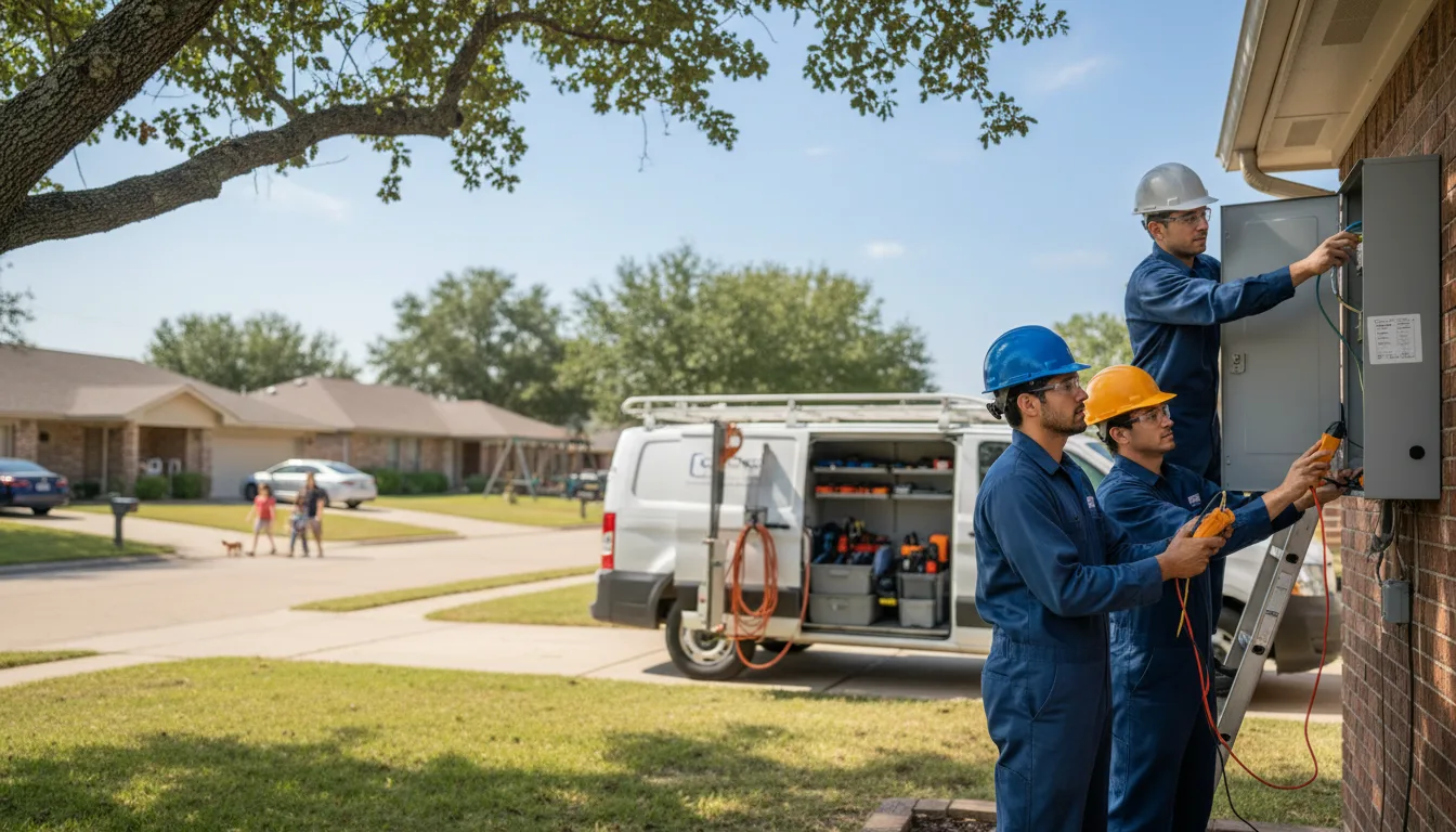 Certified electrician providing emergency electrical services in Bethel, OK